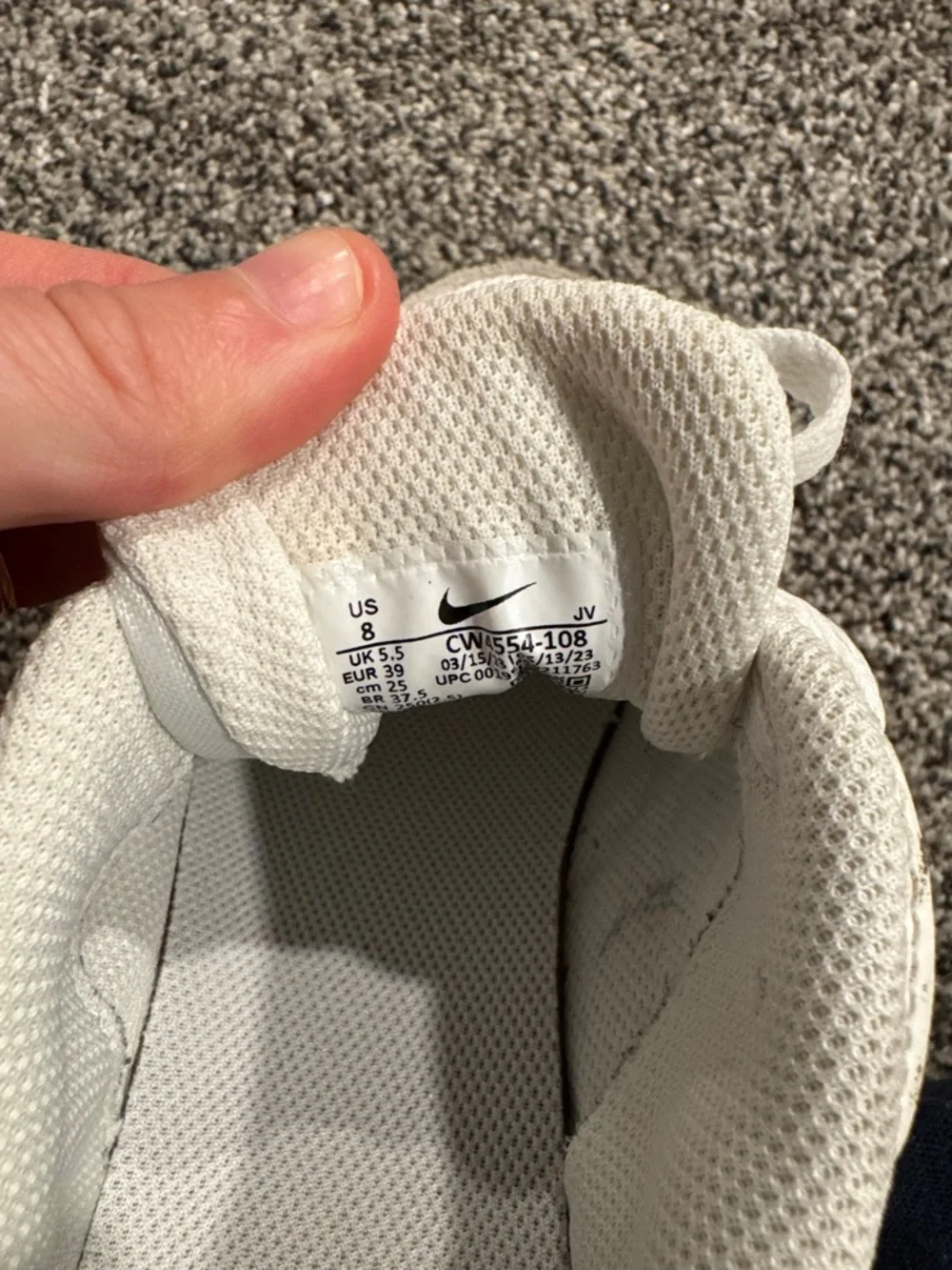 Tan/White Womens Nike Air Max Sneakers - Picture 3 of 4